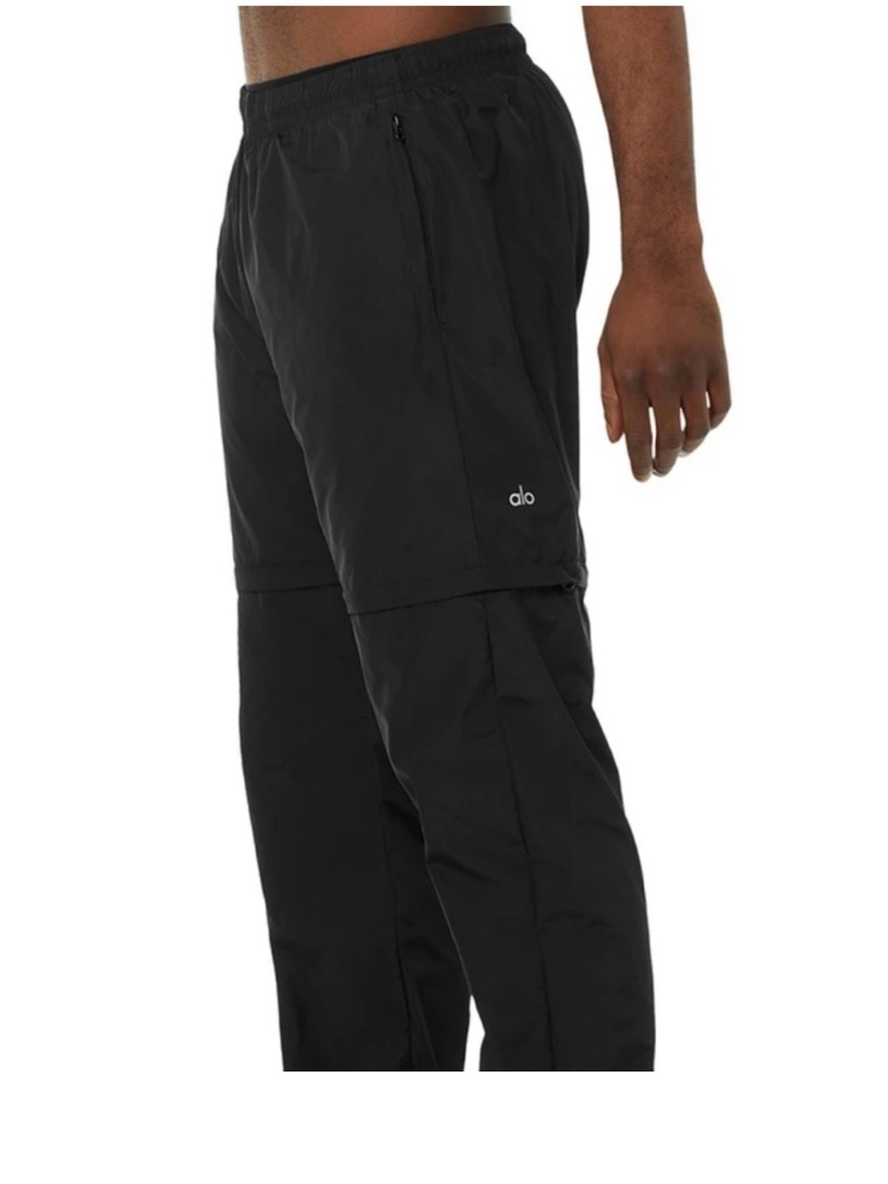 ALO Yoga Convertible Track Pants Men’s Large Black Zip-Off 2-in-1